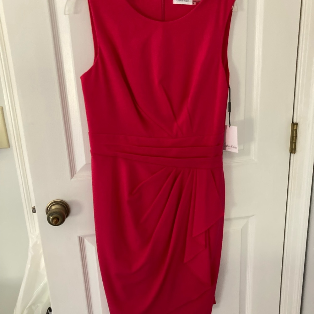 NWT Calvin Klein dress fuchsia size 8